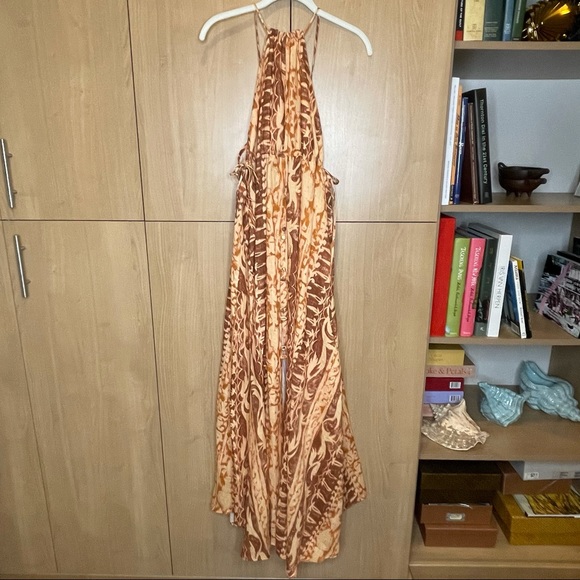 Cult Gaia “Agatha Soleil” linen print maxi. NWT - Picture 5 of 8